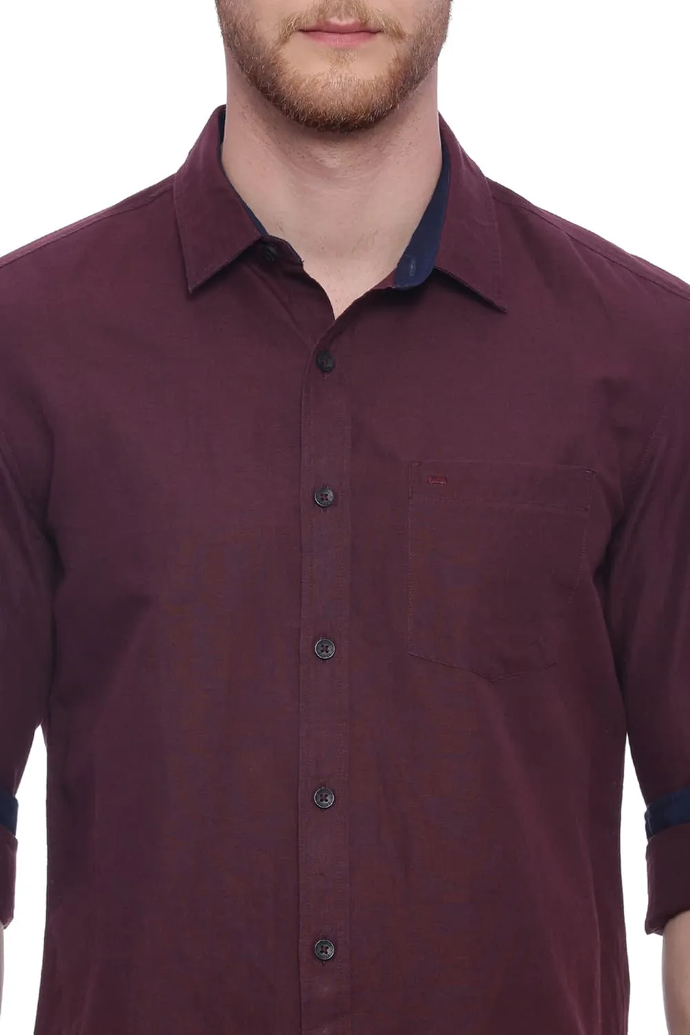 Slim Fit Cotton Linen Shirt