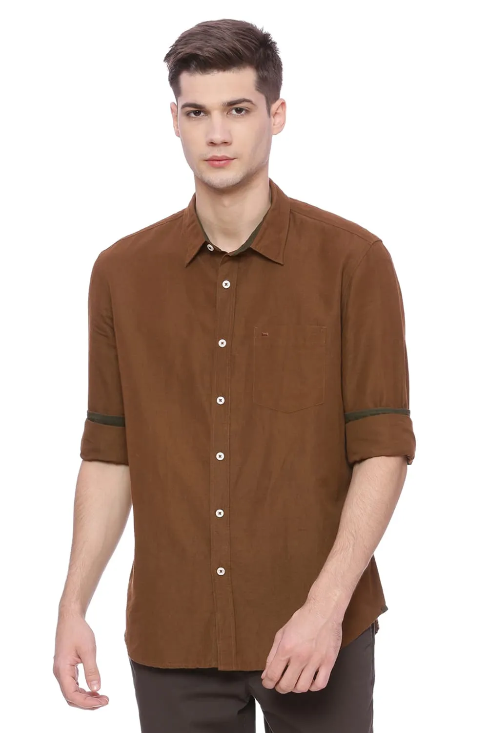 Slim Fit Cotton Linen Shirt