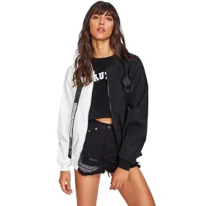 Two Tone Patch Bomber Jacket