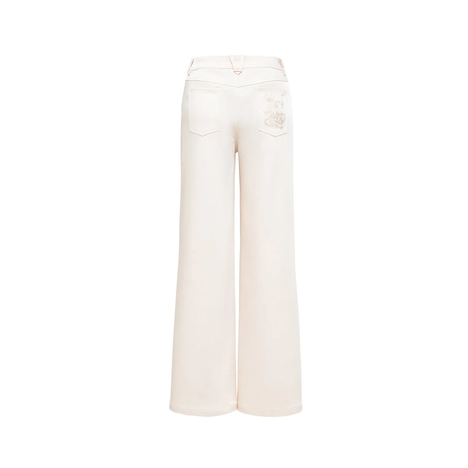 YAYING Triacetate Straight-leg Pants