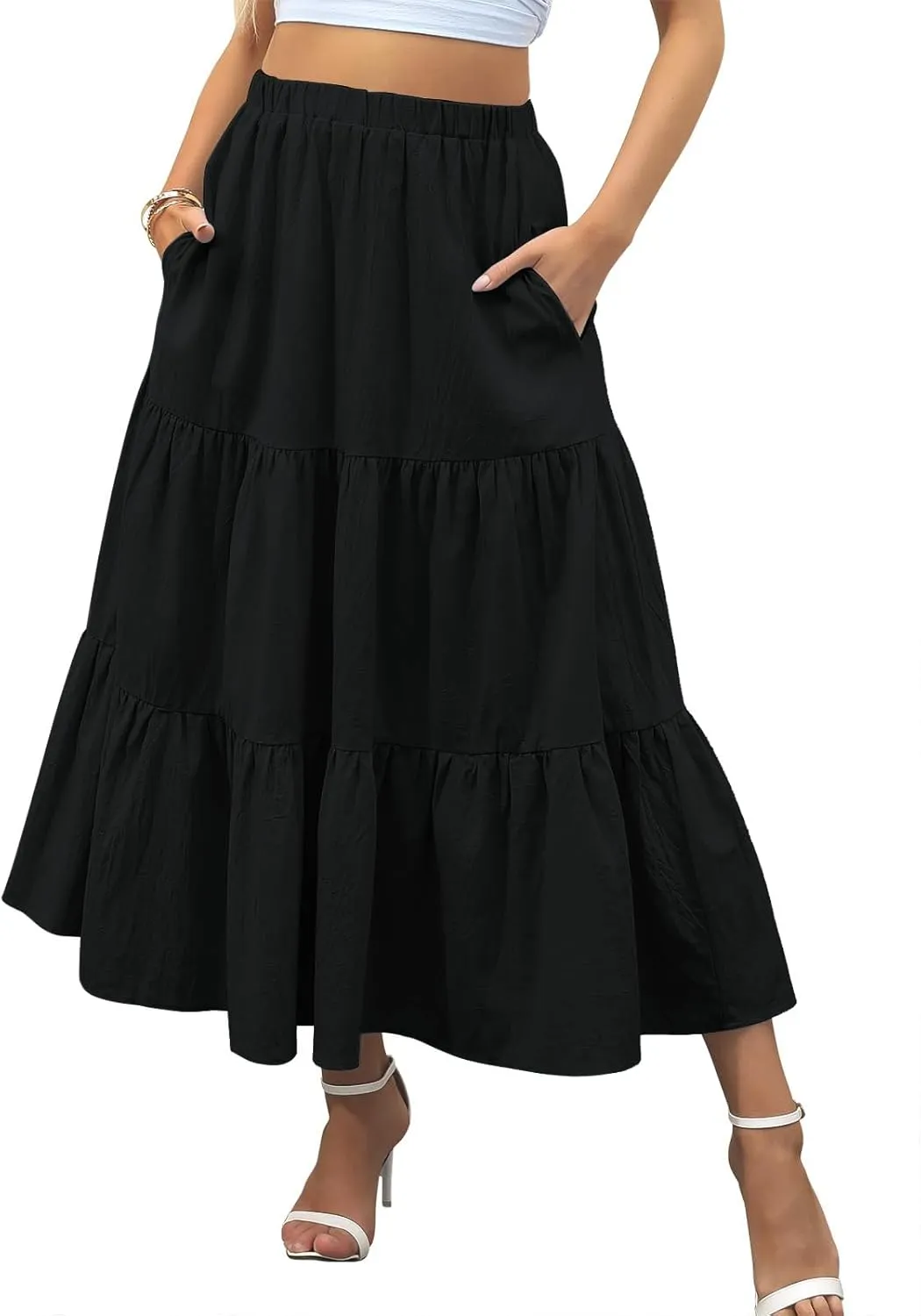 Zeagoo Rock Damen Elegant Hohe Taille Skirt (DE Only)